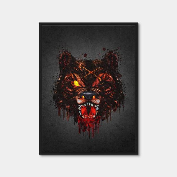 Warewolf Portrait Wall Art — Framed Canvas Format preview