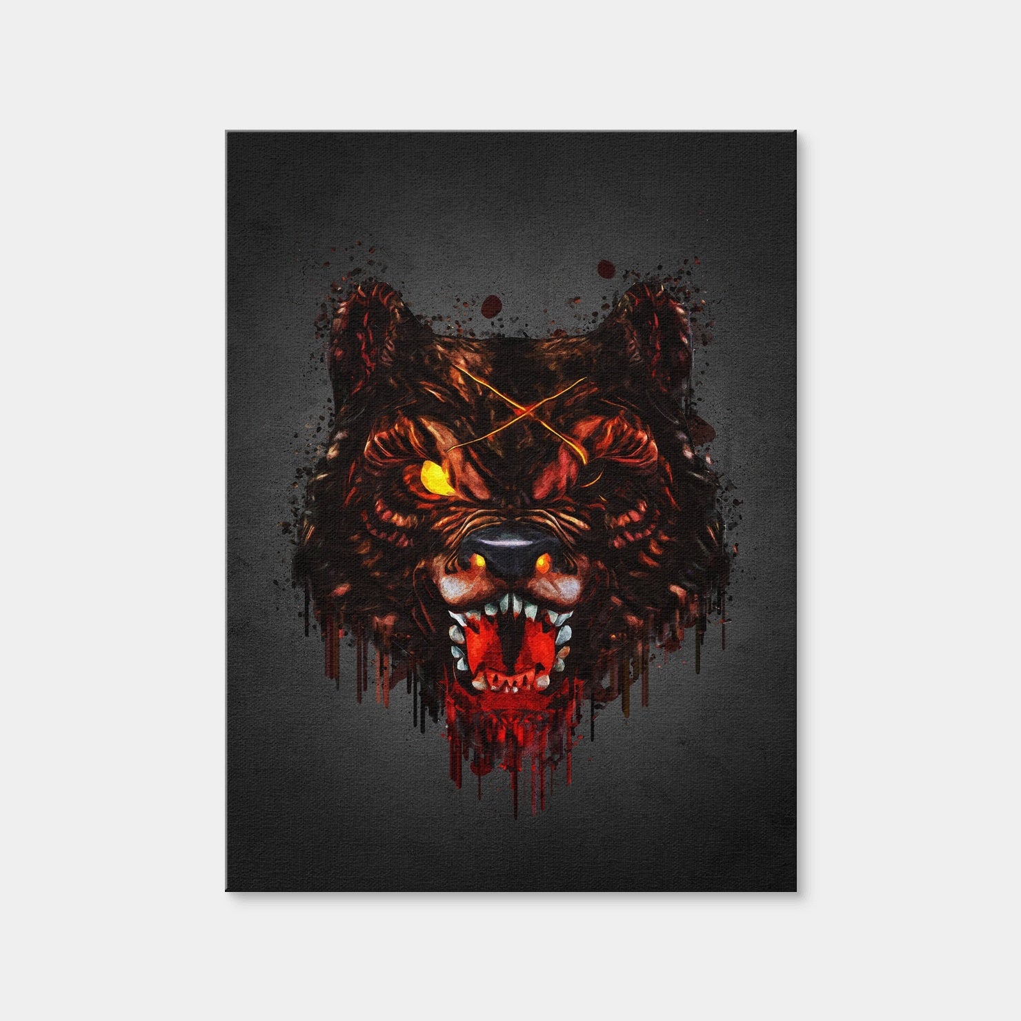 AUTO-MOCKUP WHITE | Warewolf Portrait | 1 Piece | Gallery Wrap | group=3x4