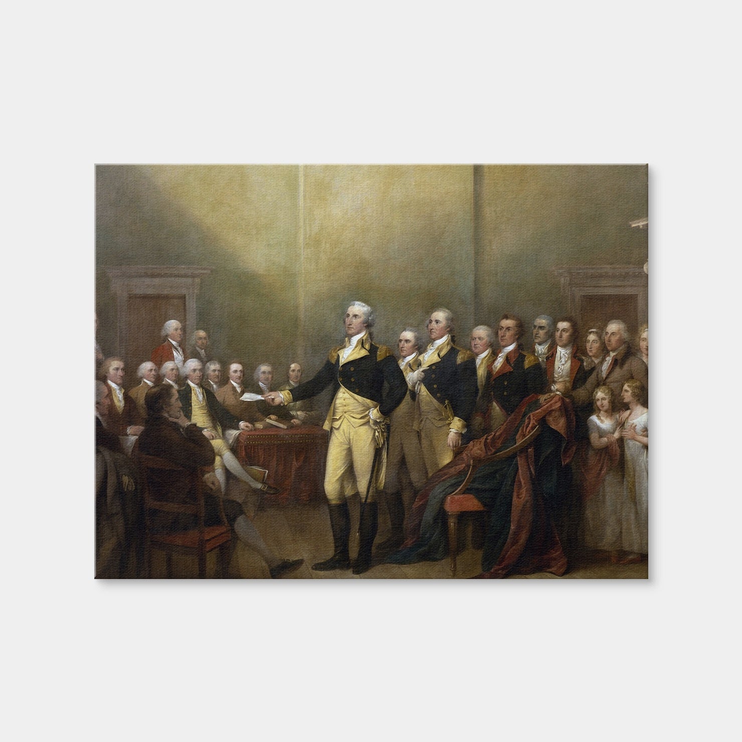 AUTO-MOCKUP WHITE | Washington Resignation | 1 Piece | Gallery Wrap | group=4x3