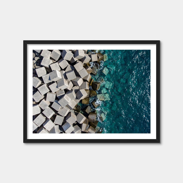 Water Blocks Wall Art — Framed Print Format preview