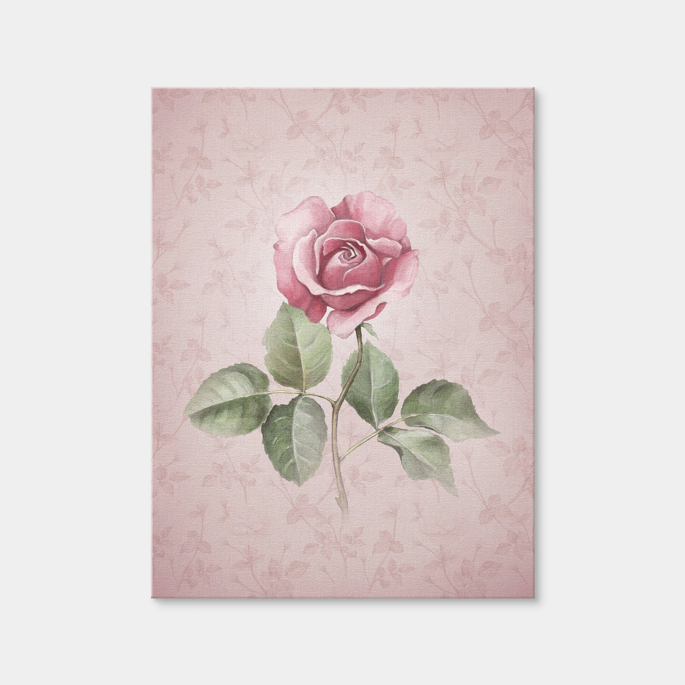 AUTO-MOCKUP WHITE | Watercolor Rose | 1 Piece | Gallery Wrap | group=3x4
