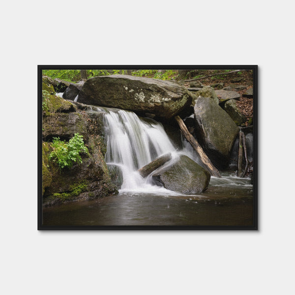 Waterfall Portrait Wall Art — Framed Canvas Format preview