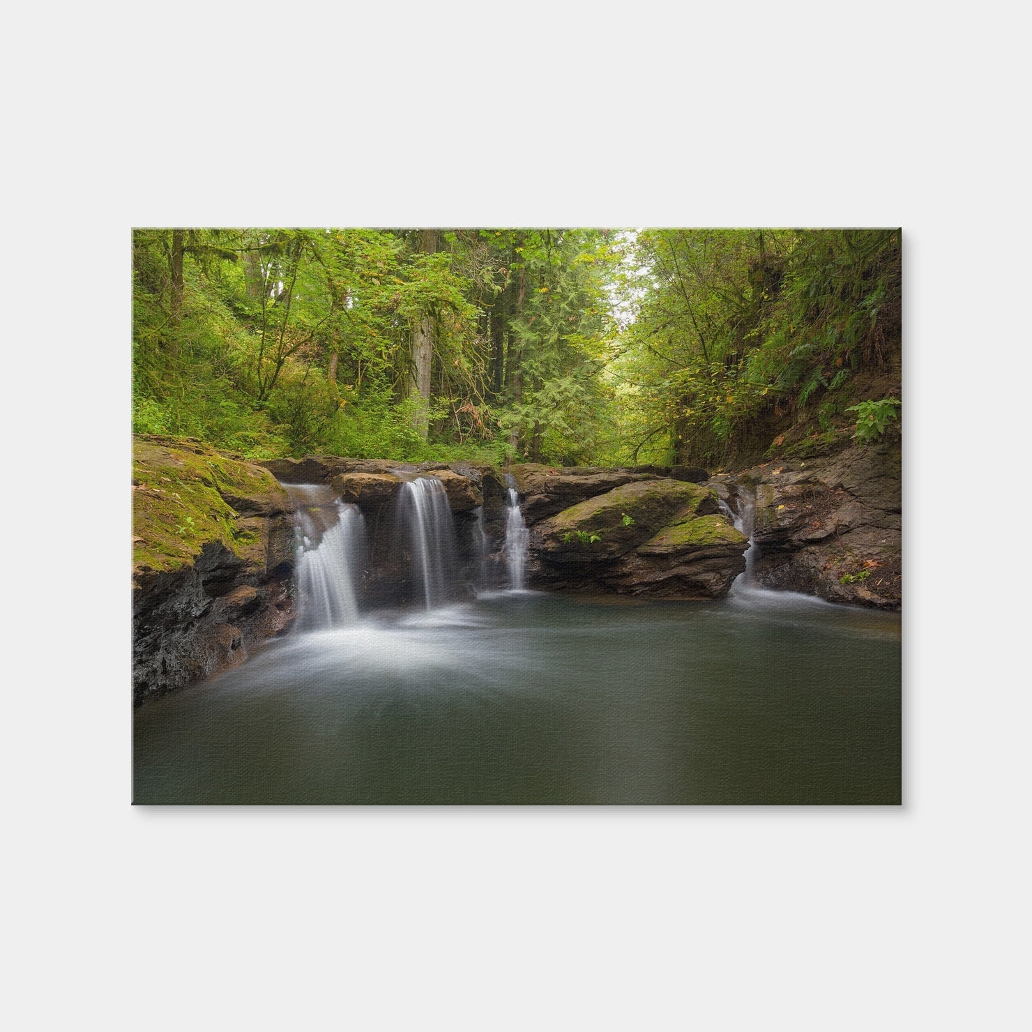 AUTO-MOCKUP WHITE | Waterfall at Rock Creek | 1 Piece | Gallery Wrap | group=4x3