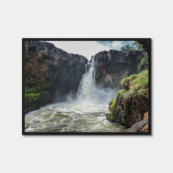 Waterfall of Rio Farinha - Brazil Wall Art — Framed Canvas Format preview