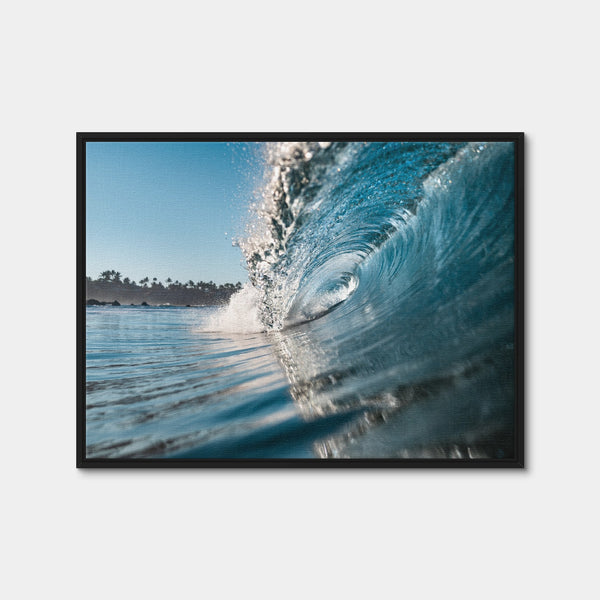 Wave Wall Art — Framed Canvas Format preview