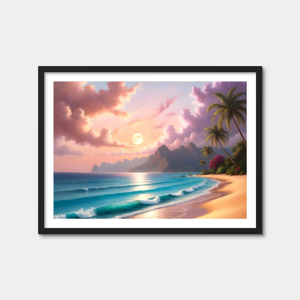 Waves of Serenity Wall Art — Framed Print Format preview
