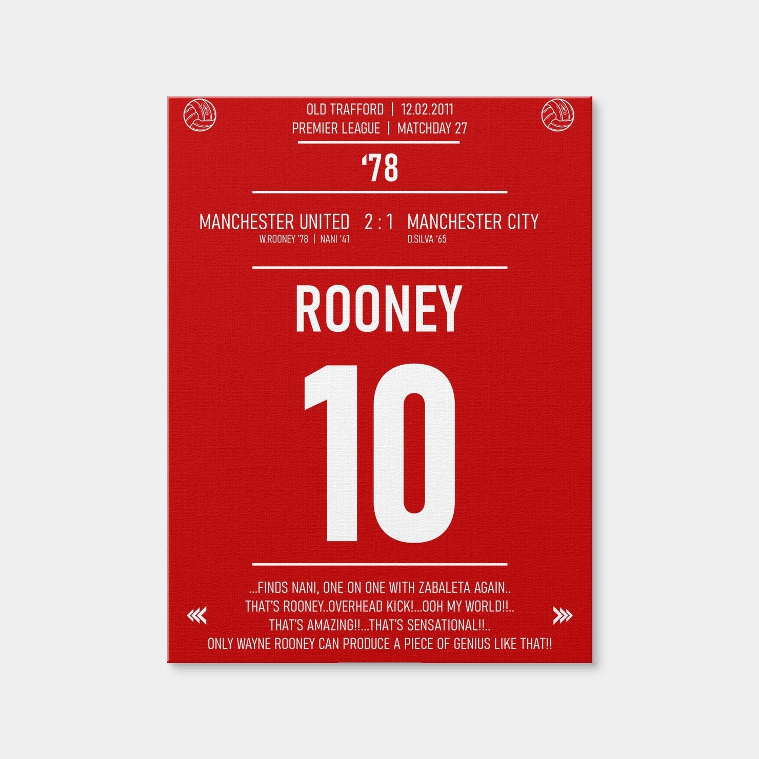 AUTO-MOCKUP WHITE | Wayne Rooney | 1 Piece | Gallery Wrap Canvas | group=3x4