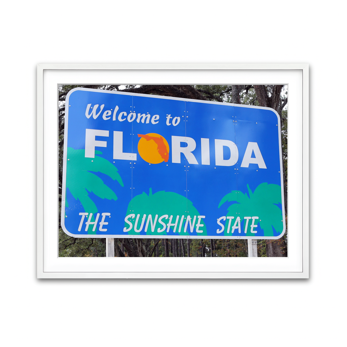 Framed Print 4x3 White