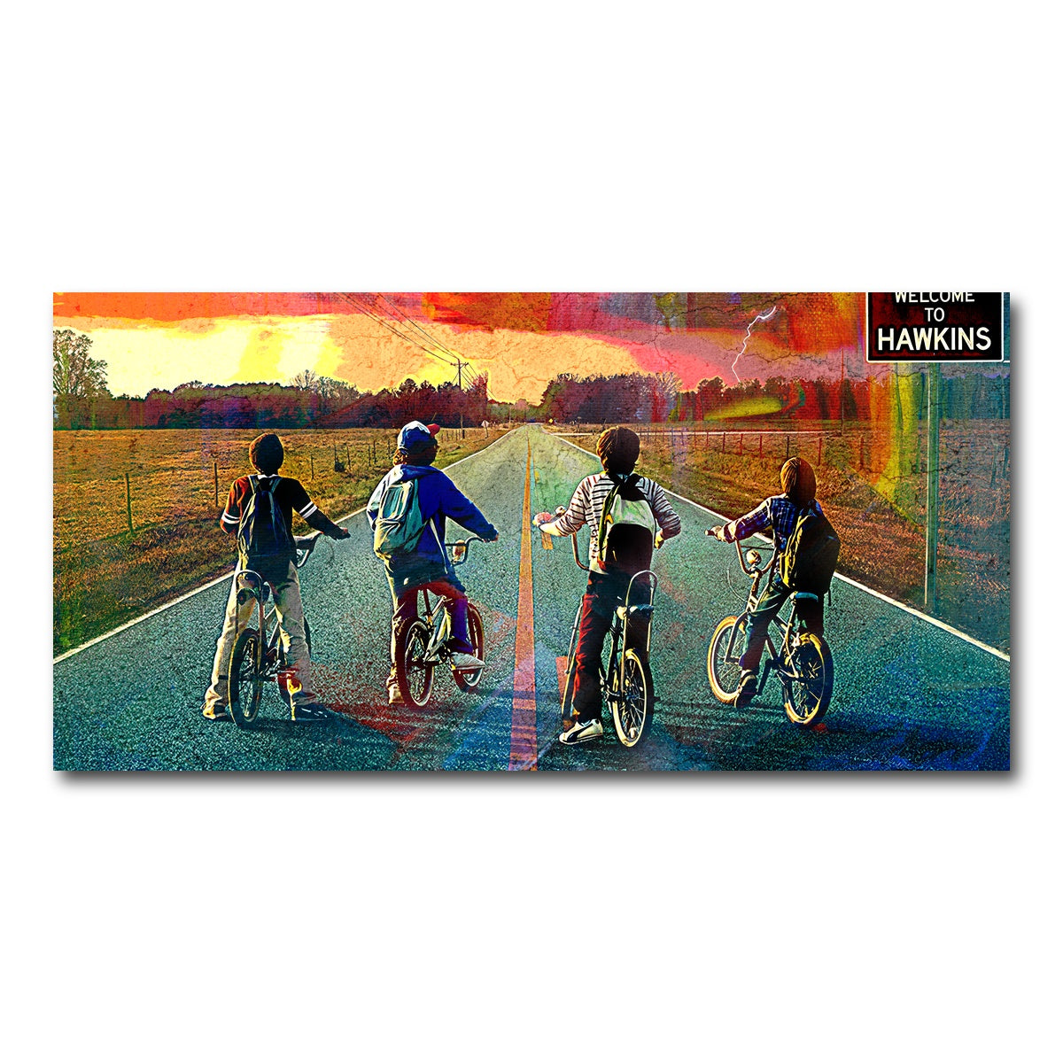 AUTO-MOCKUP WHITE | Welcome to Hawkins | 1 Piece | Gallery Wrap Canvas | group=2x1