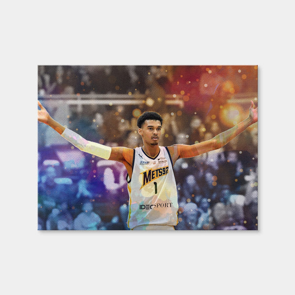 Wembanyama Wall Art — Canvas Wrap Format preview
