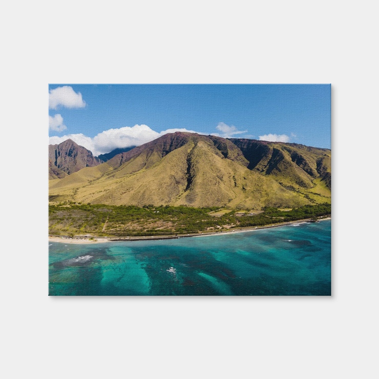 AUTO-MOCKUP WHITE | West Maui Aerial | 1 Piece | Gallery Wrap | group=4x3