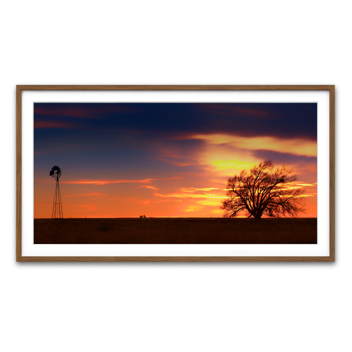 Framed Print 2x1 Walnut