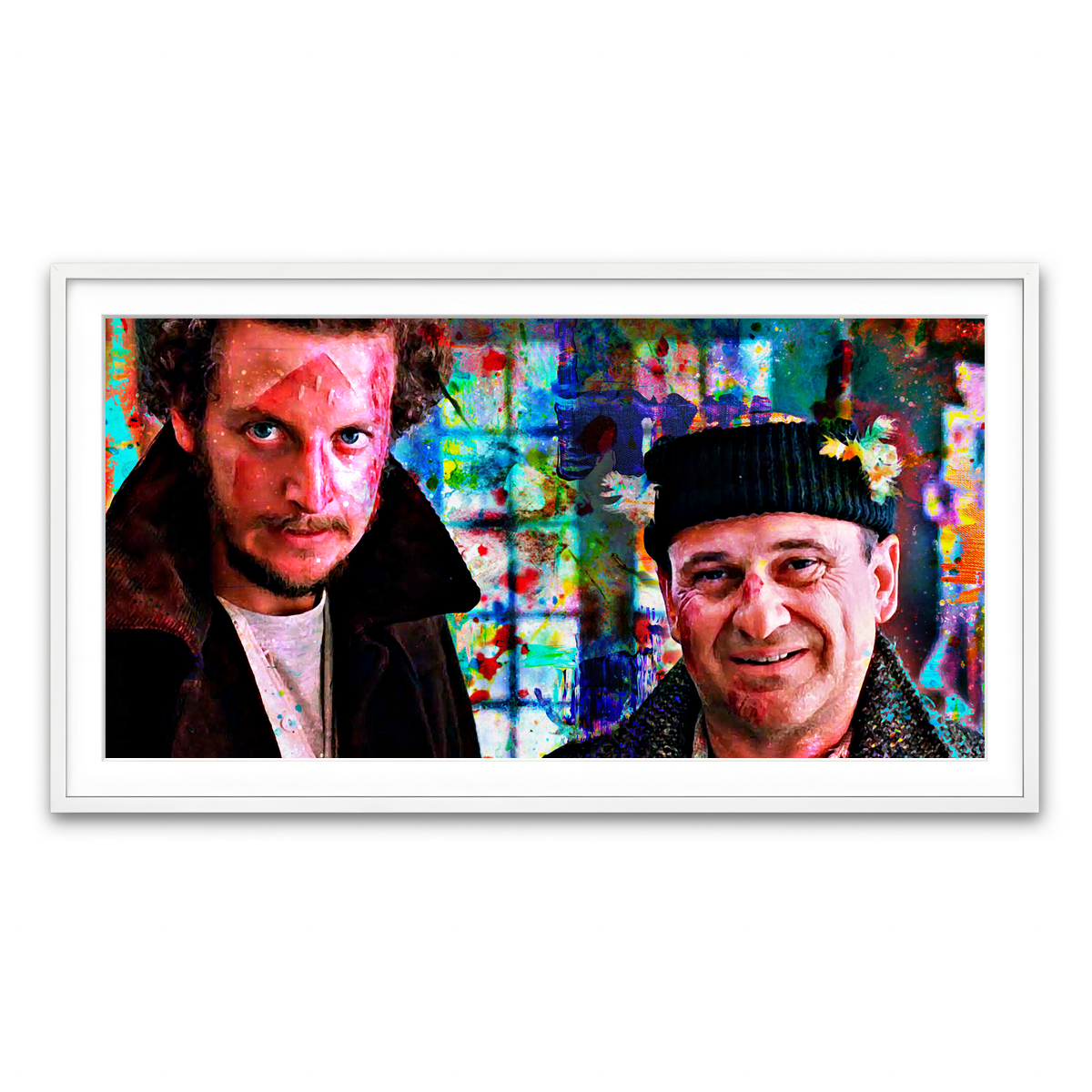 Framed Print 2x1 White