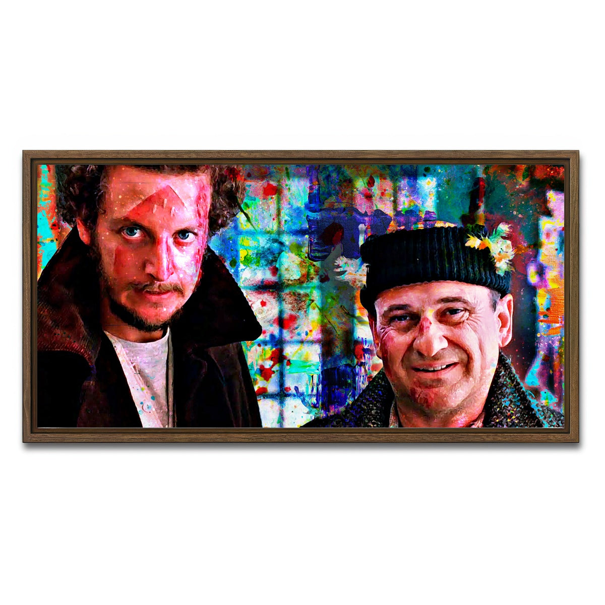 AUTO-MOCKUP WHITE | Wet Bandits | 1 Piece | Walnut Framed Canvas | group=2x1