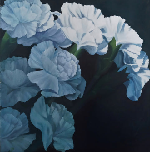 White Carnations Wall Art