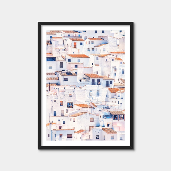 White Houses Wall Art — Framed Print Format preview