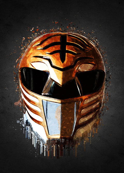 White Ranger Portrait Wall Art