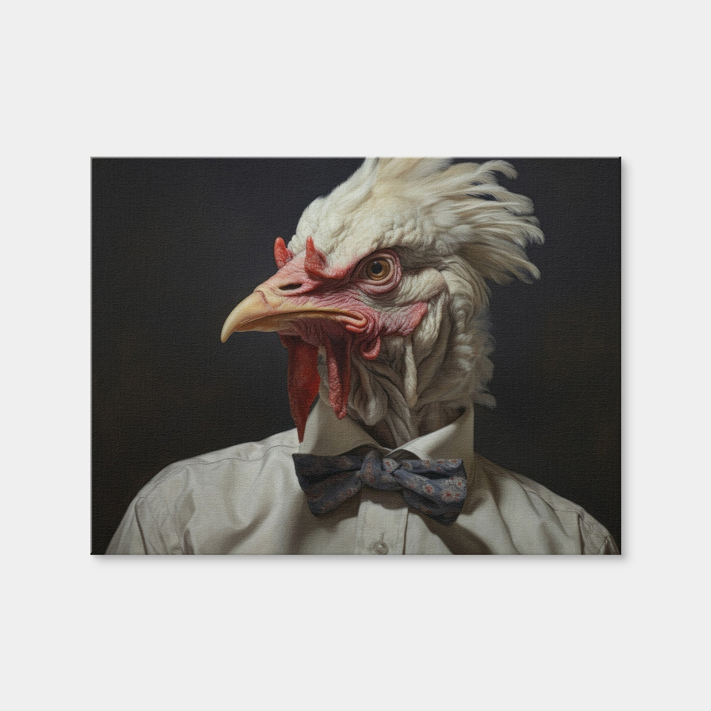 AUTO-MOCKUP WHITE | White Rooster Man | 1 Piece | Gallery Wrap | group=4x3