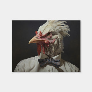 AUTO-MOCKUP WHITE | White Rooster Man | 1 Piece | Gallery Wrap | group=4x3