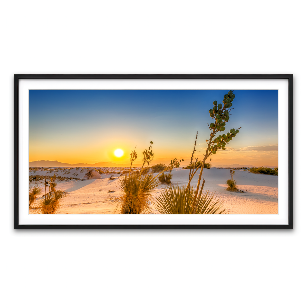 White Sands Sunset Wall Art