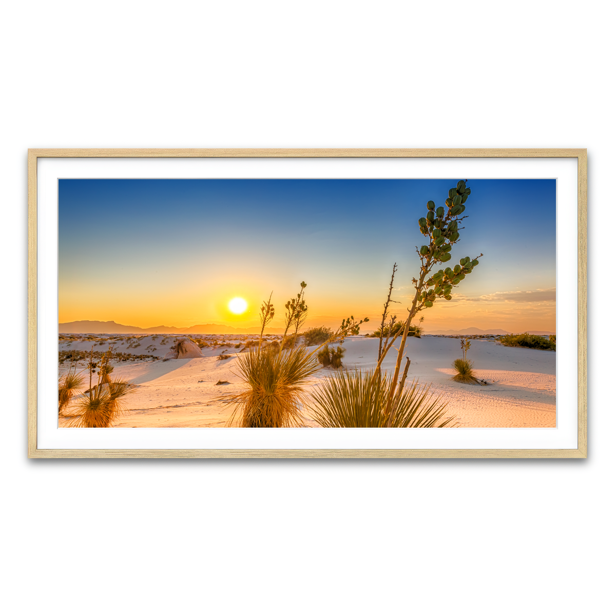White Sands Sunset Wall Art