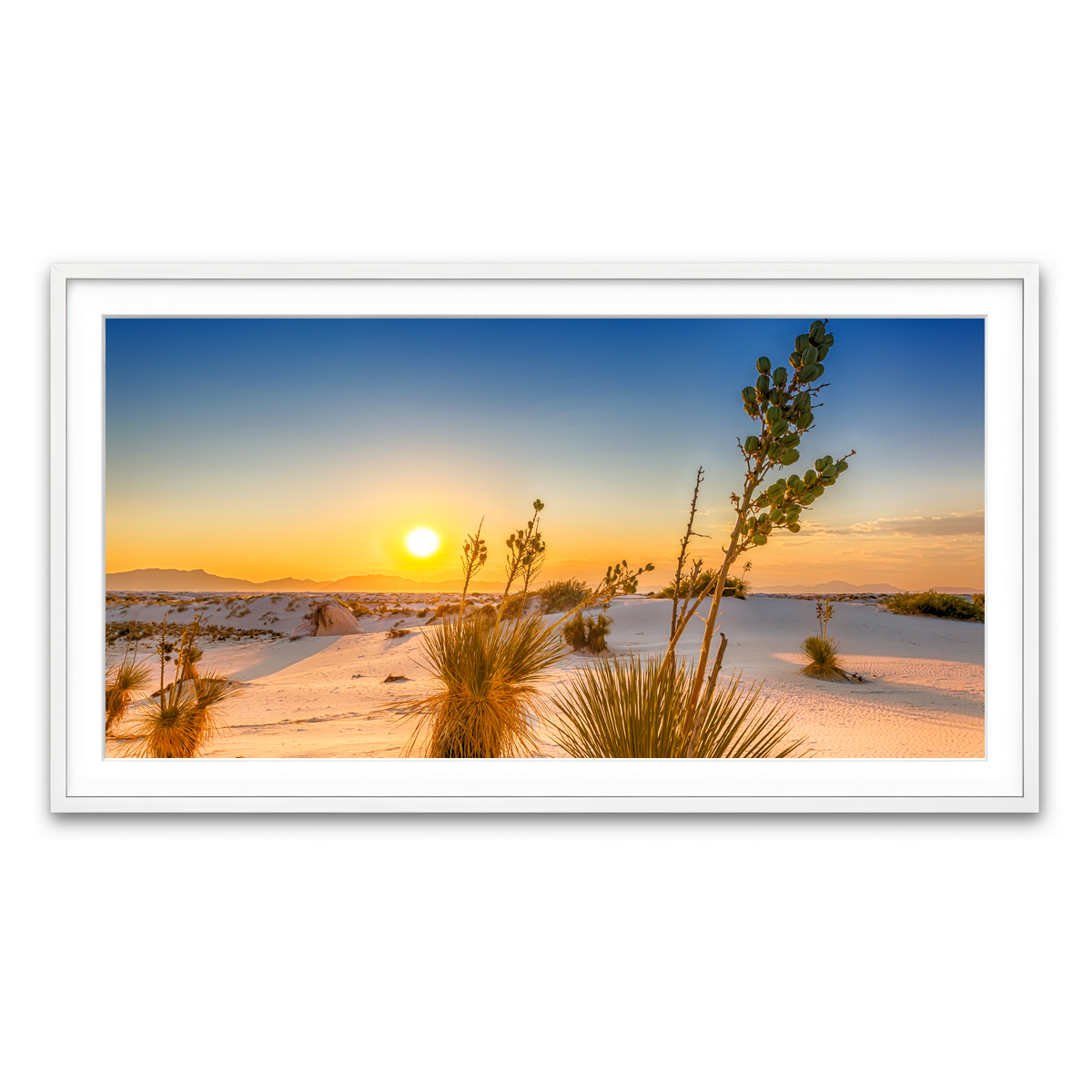 White Sands Sunset Wall Art