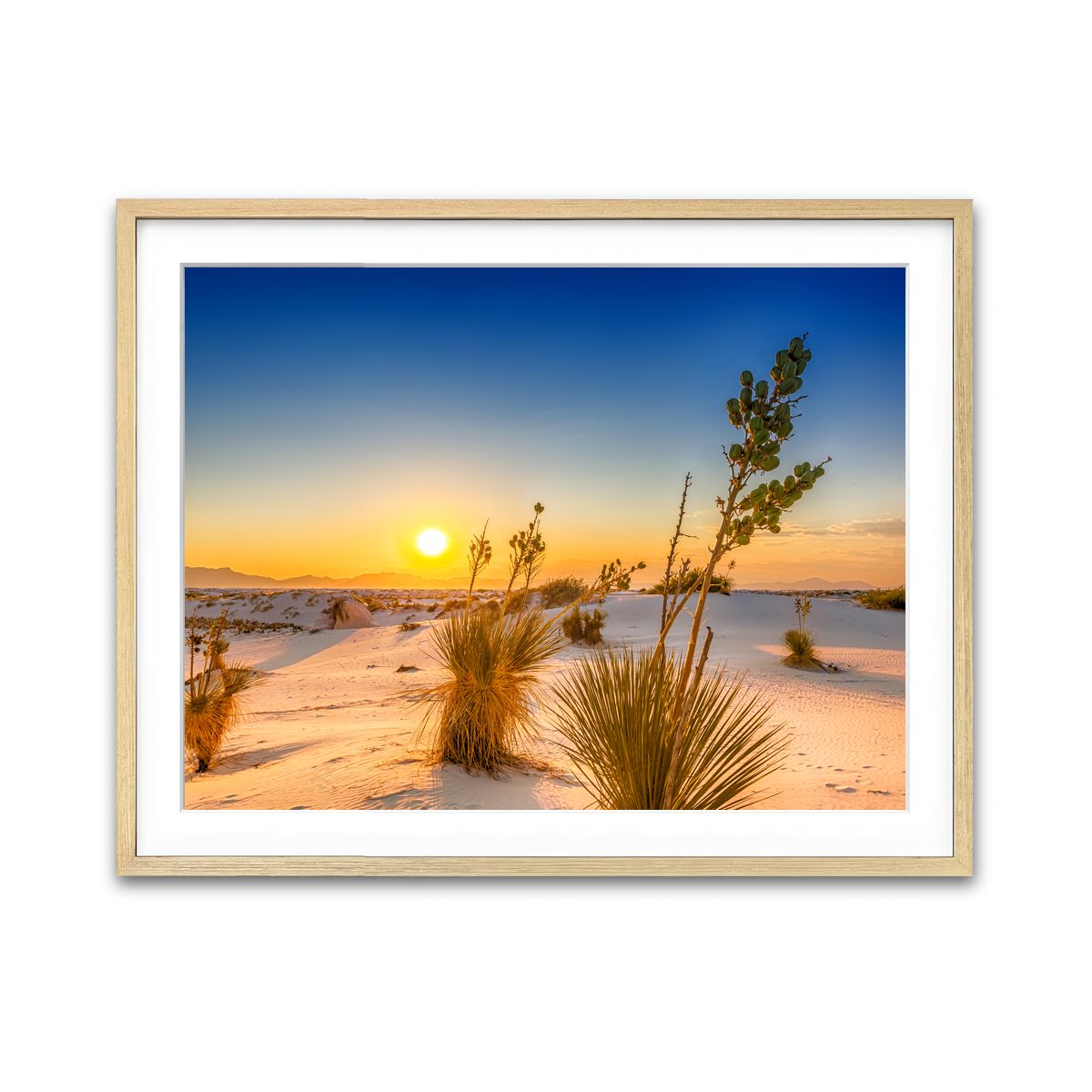 White Sands Sunset Wall Art