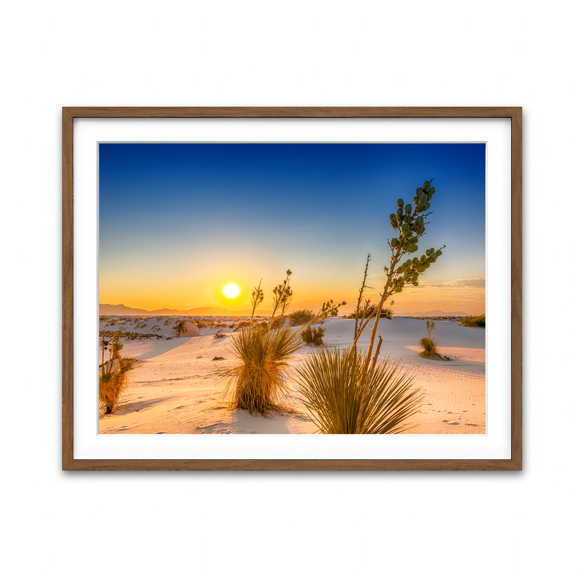 White Sands Sunset Wall Art