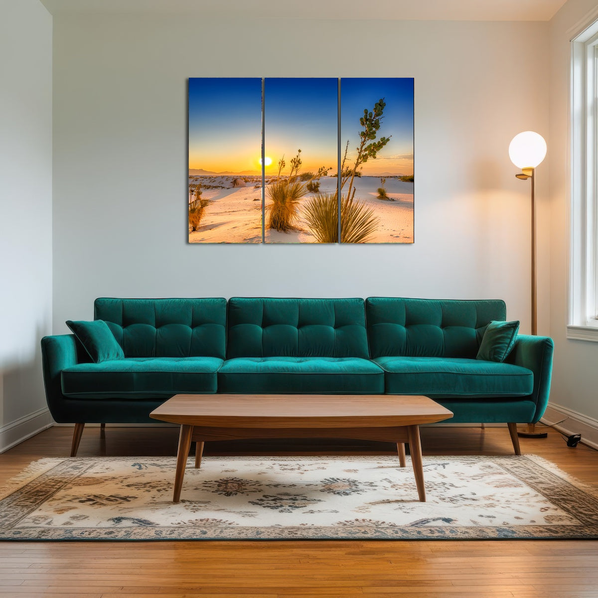 White Sands Sunset Wall Art