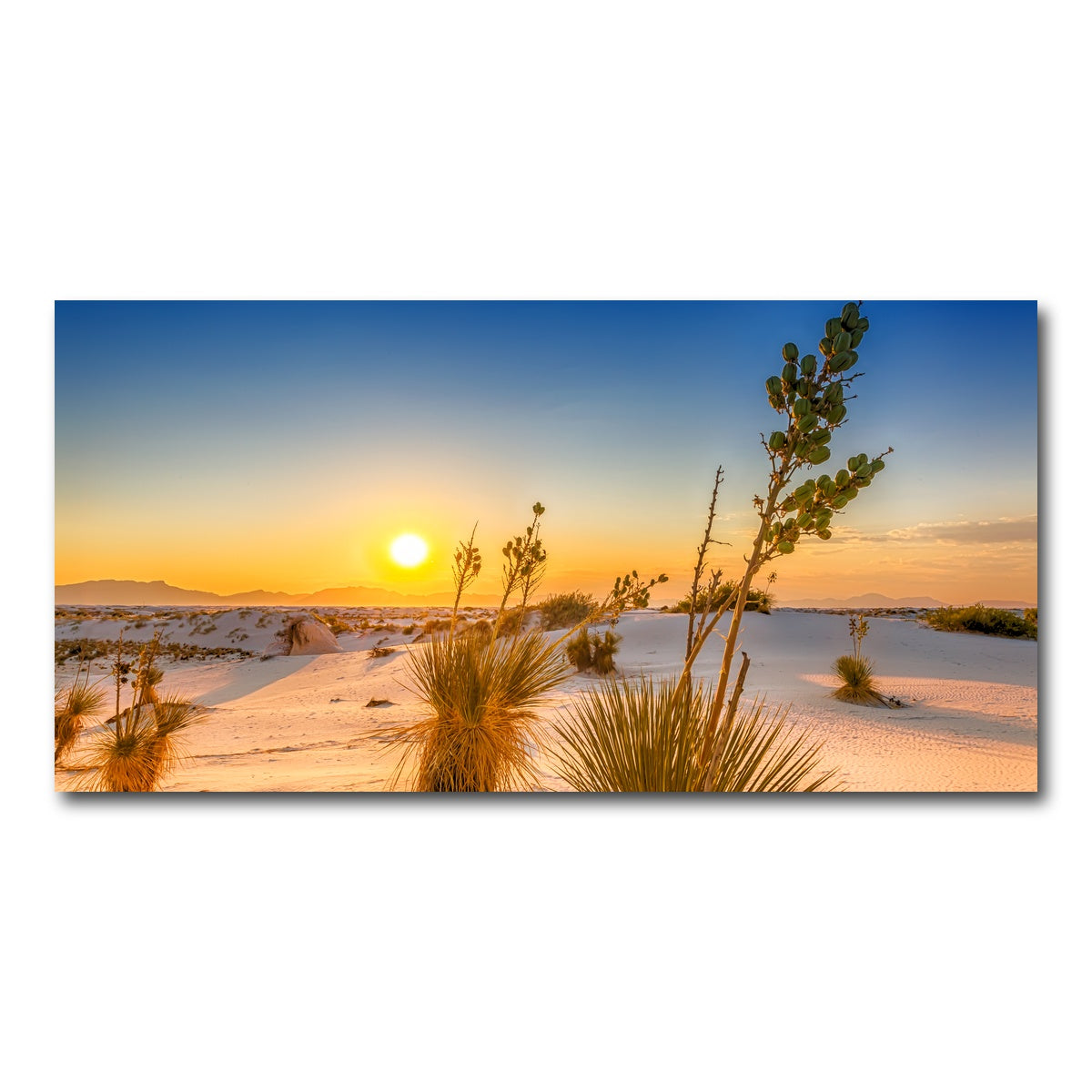 White Sands Sunset Wall Art