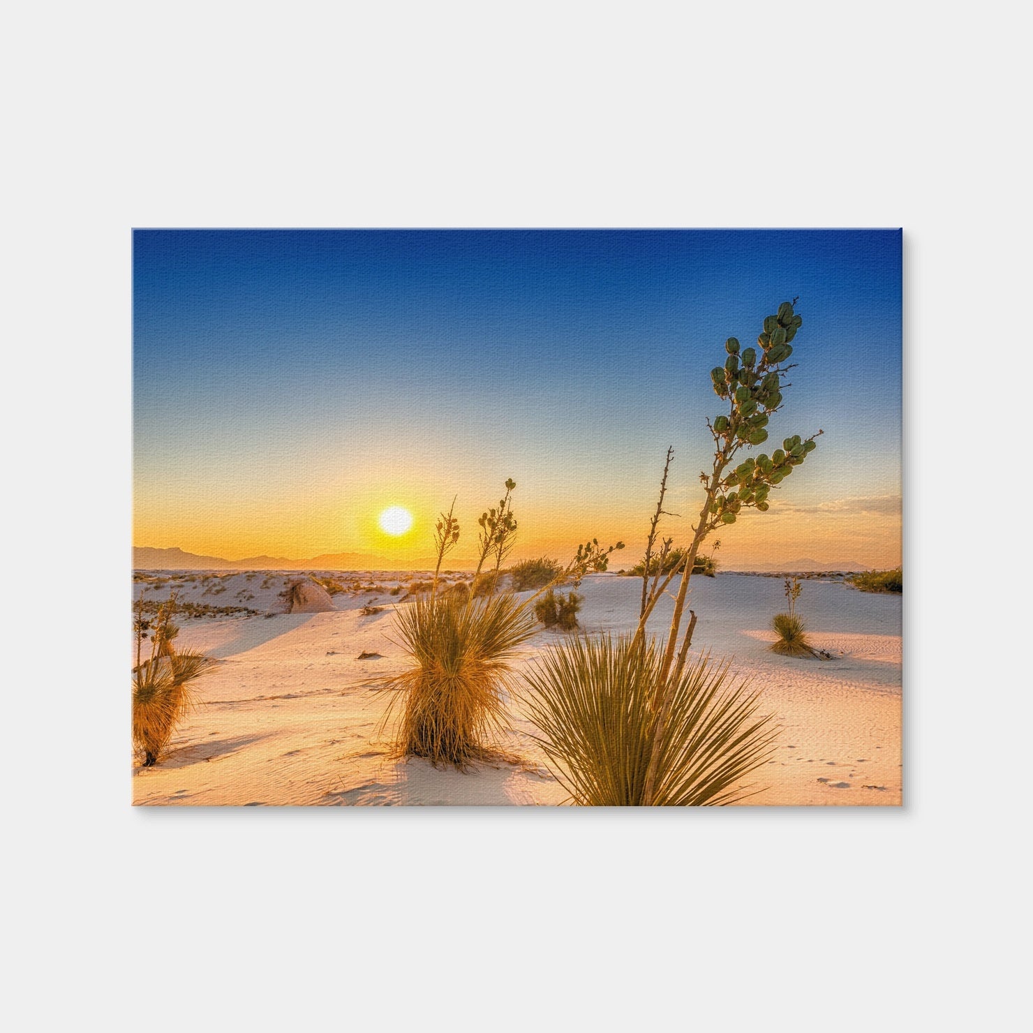 AUTO-MOCKUP WHITE | White Sands Sunset | 1 Piece | Gallery Wrap Canvas | group=4x3