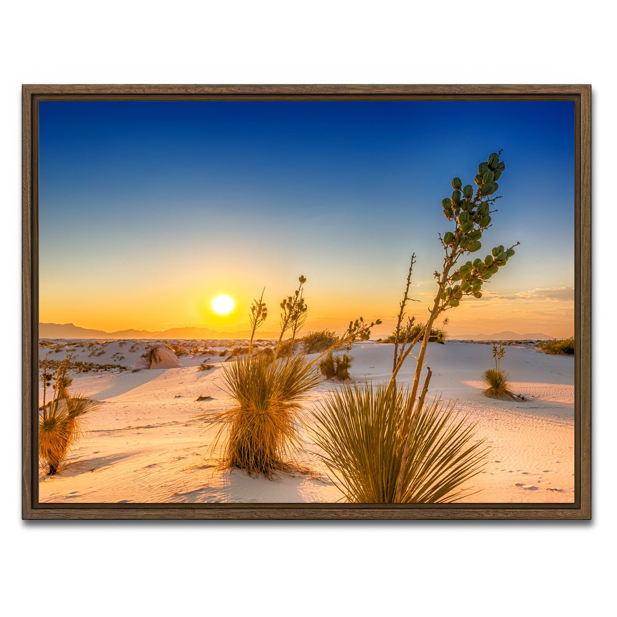 White Sands Sunset Wall Art