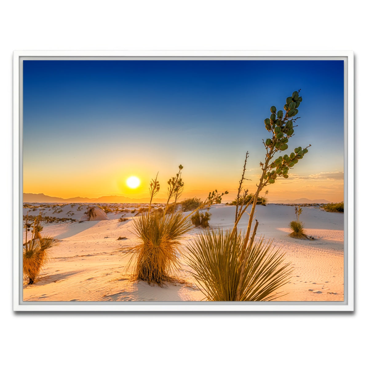 White Sands Sunset Wall Art