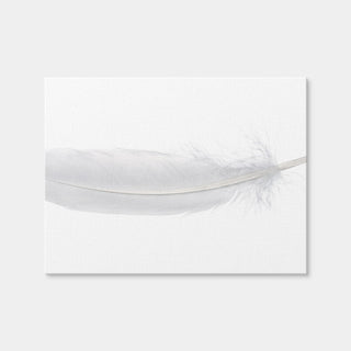 AUTO-MOCKUP WHITE | White Swan Feather | 1 Piece | Gallery Wrap Canvas | group=4x3