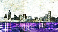 Whiteout chicago skyline Wall Art