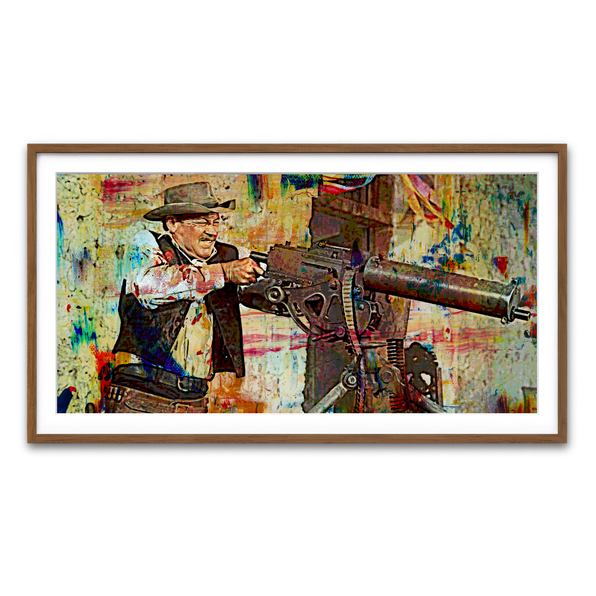 Framed Print 2x1 Walnut