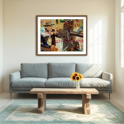 AUTO-MOCKUP ROOM | Wild Bunch Shootout Wall Art