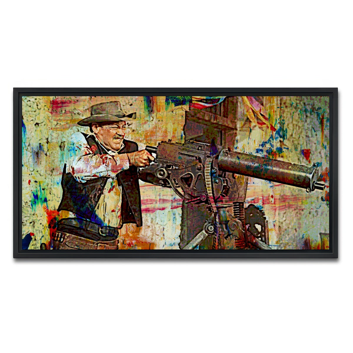 AUTO-MOCKUP WHITE | Wild Bunch Shootout | 1 Piece | Black Framed Canvas | group=2x1