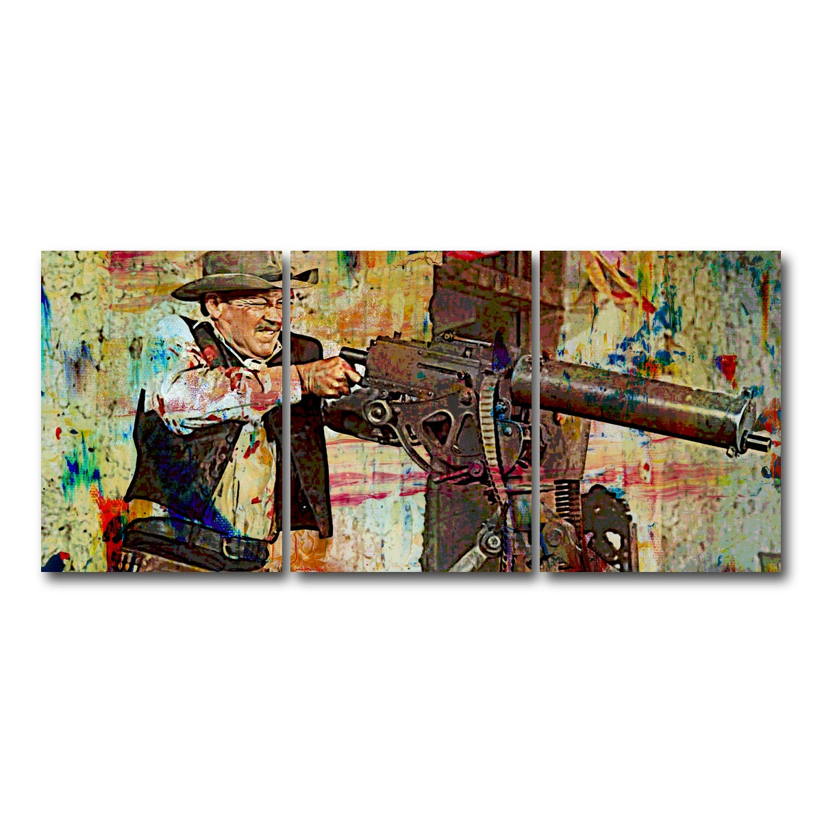 AUTO-MOCKUP WHITE | Wild Bunch Shootout | 3 Piece | Gallery Wrap Canvas | group=18x24