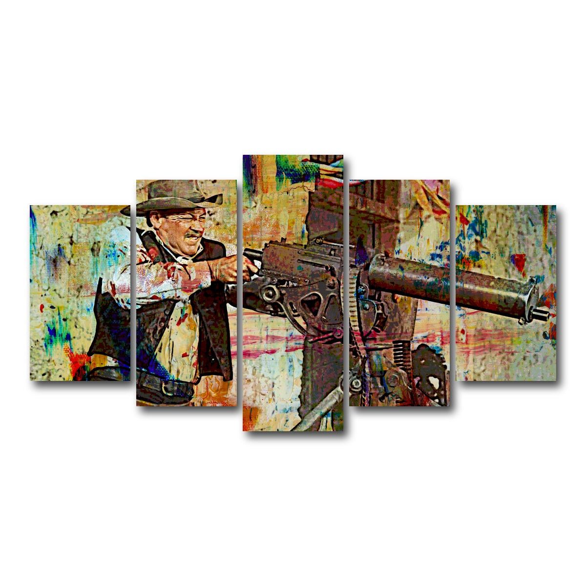 AUTO-MOCKUP WHITE | Wild Bunch Shootout | 5 Piece | Gallery Wrap Canvas | group=5_normal