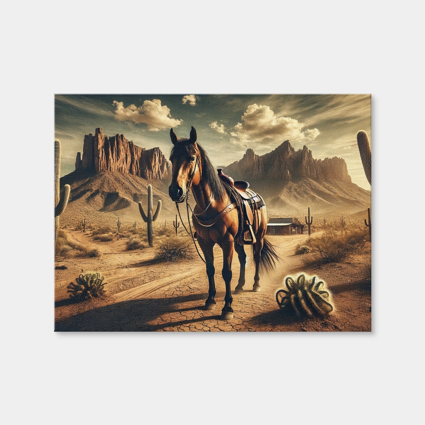 AUTO-MOCKUP WHITE | Wild West Quarter Horse | 1 Piece | Gallery Wrap | group=4x3