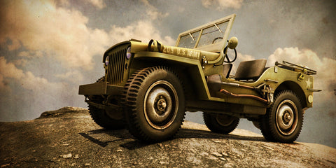 Willys Military Jeep Wall Art
