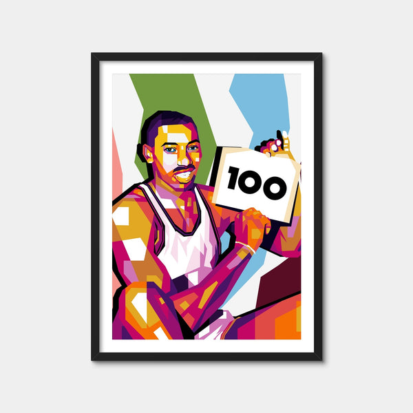 Wilt Chamberlain 100 Wall Art — Framed Print Format preview
