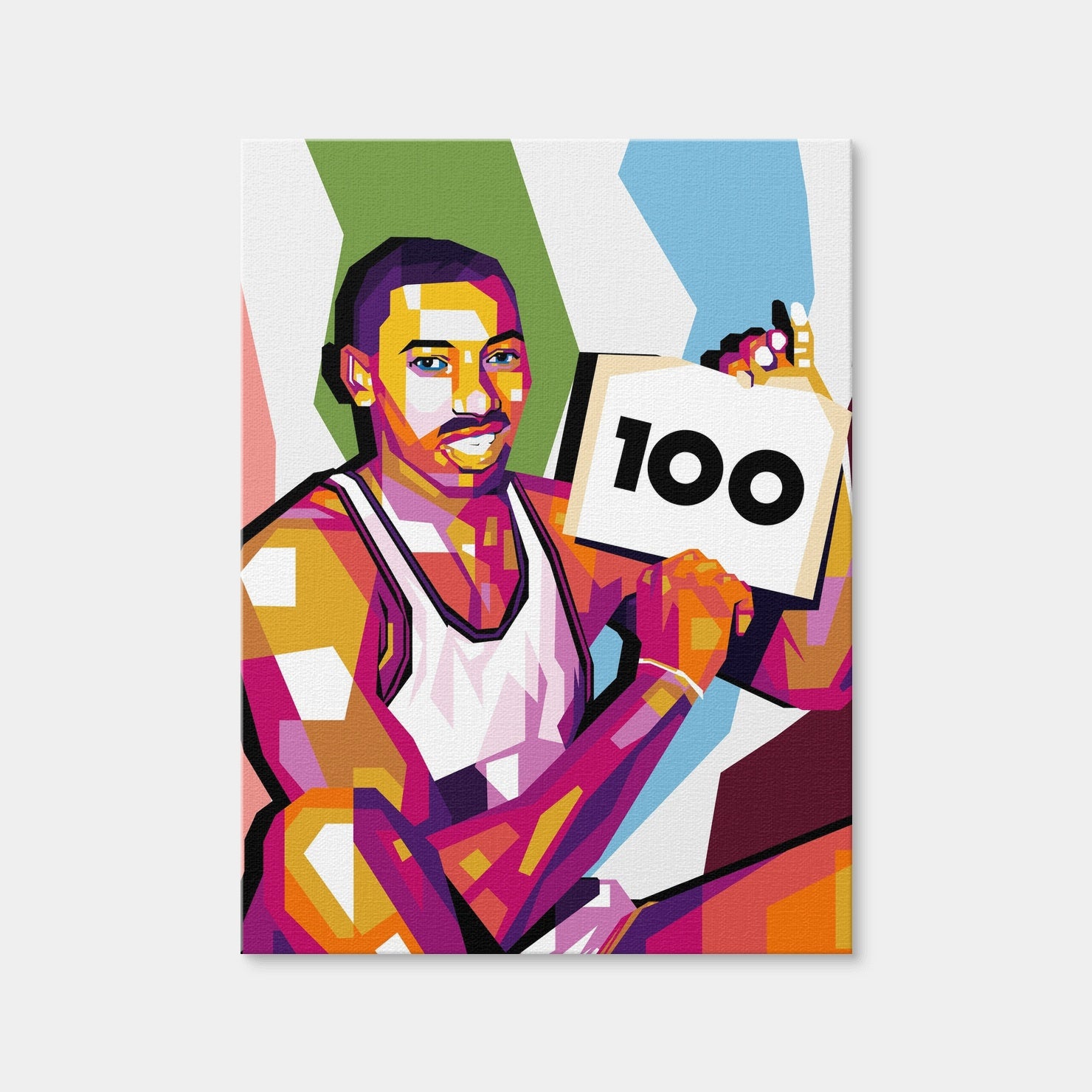 AUTO-MOCKUP WHITE | Wilt Chamberlain 100 | 1 Piece | Gallery Wrap | group=3x4