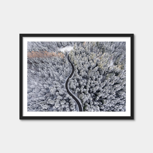 Winding Winter Wall Art — Framed Print Format preview