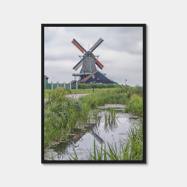 Windmill In Holland Wall Art — Framed Canvas Format preview