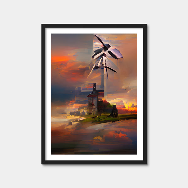 Windmill Wall Art — Framed Print Format preview