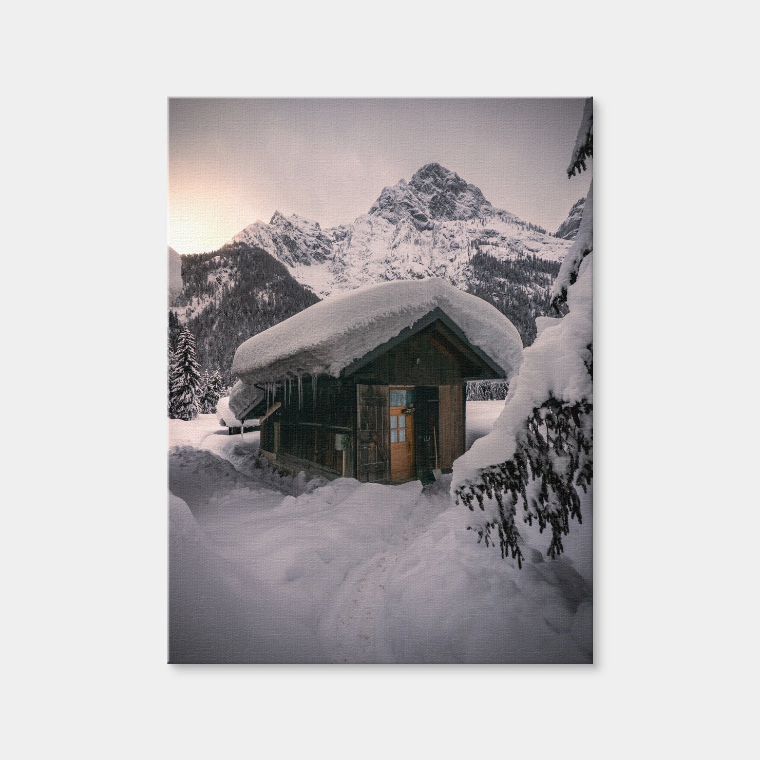AUTO-MOCKUP WHITE | Winter Cabin | 1 Piece | Gallery Wrap | group=3x4
