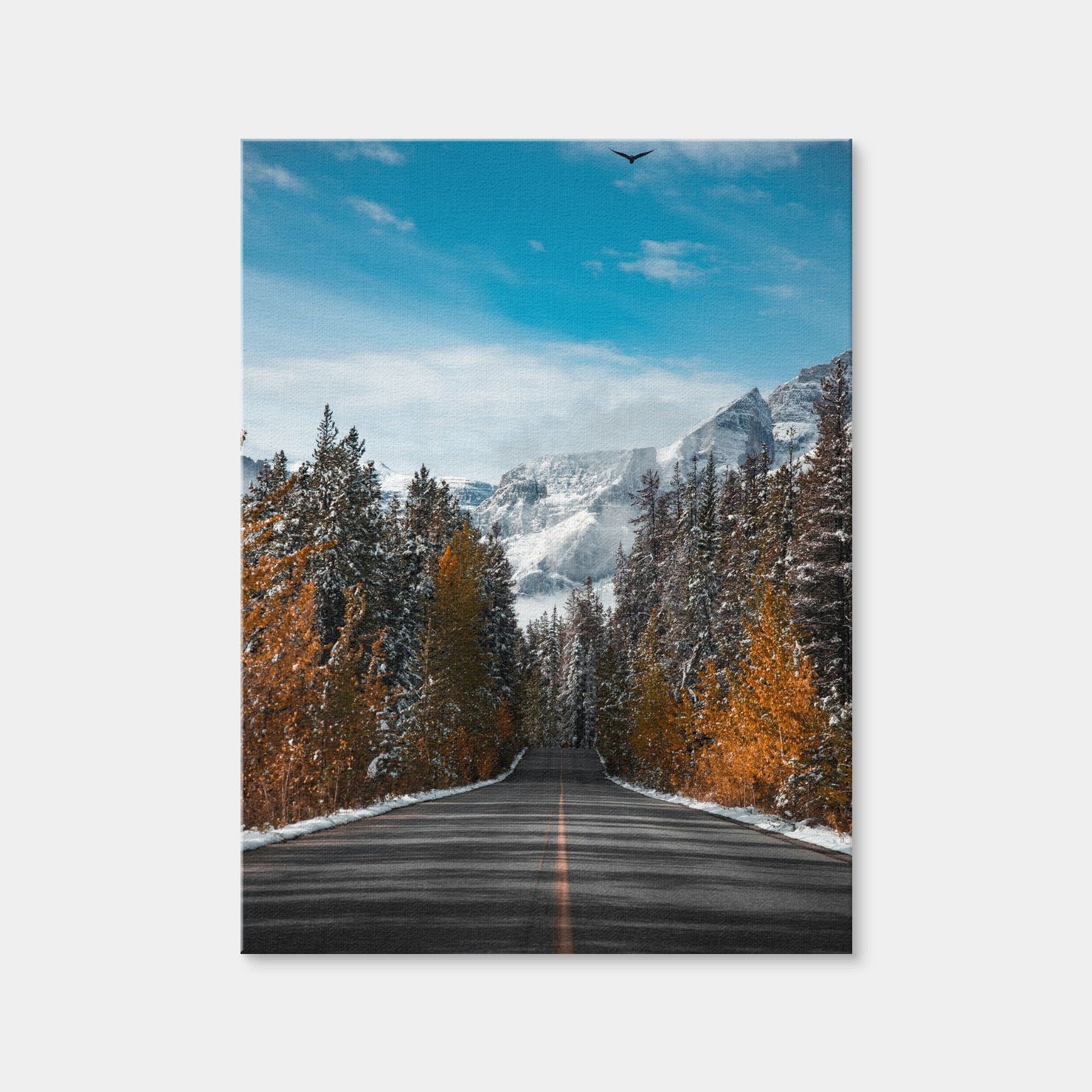 AUTO-MOCKUP WHITE | Winter Road | 1 Piece | Gallery Wrap Canvas | group=3x4
