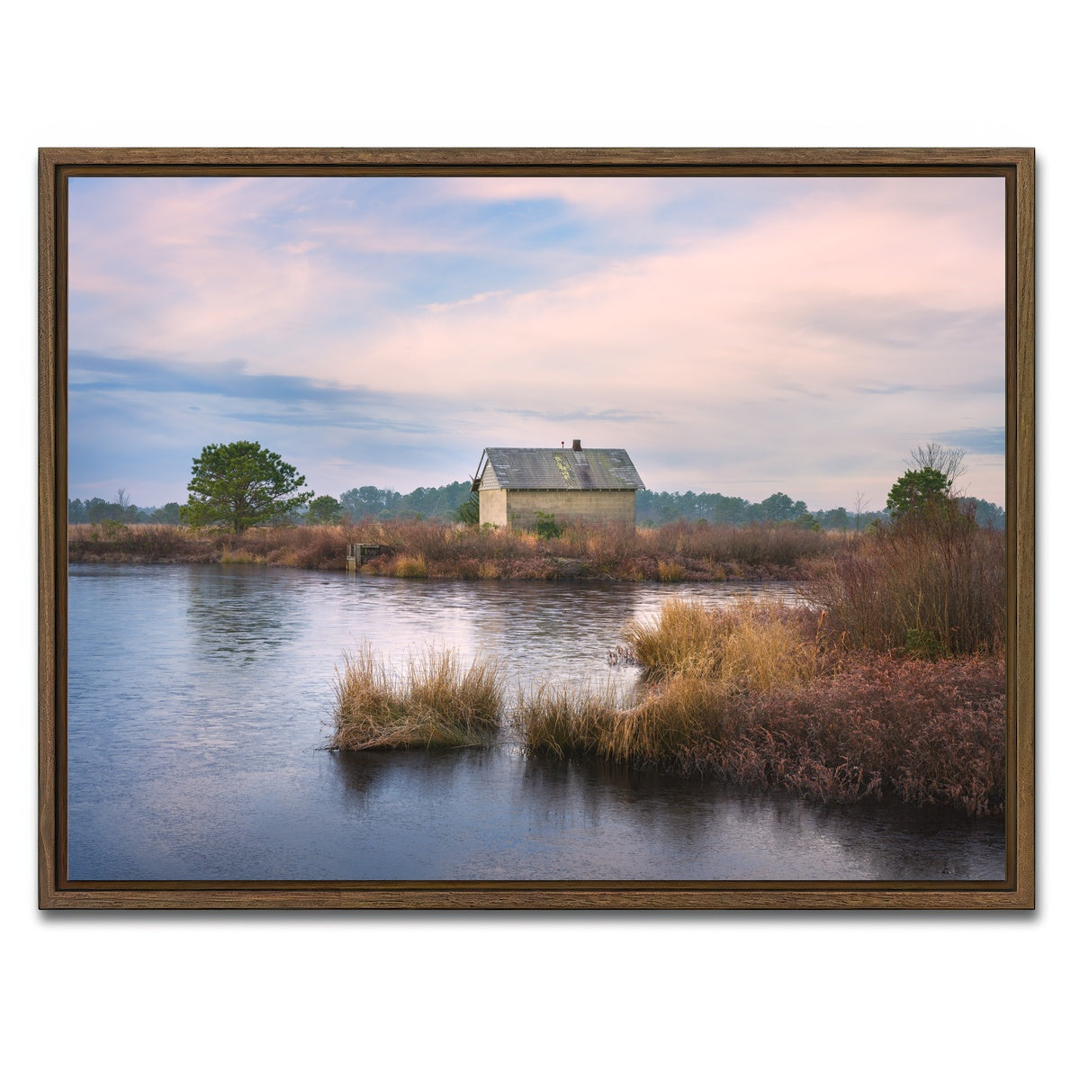 AUTO-MOCKUP WHITE | Winter Sets In | 1 Piece | Walnut Framed Canvas | group=4x3